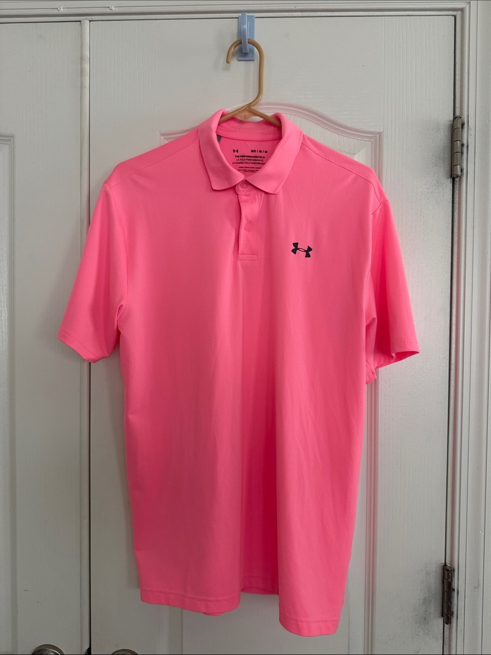 Under Armour Men’s Hot Pink Golf Polo